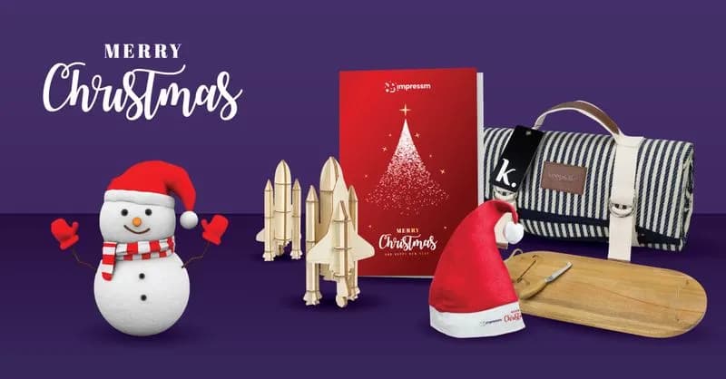 Branded Christmas gift pack for staff