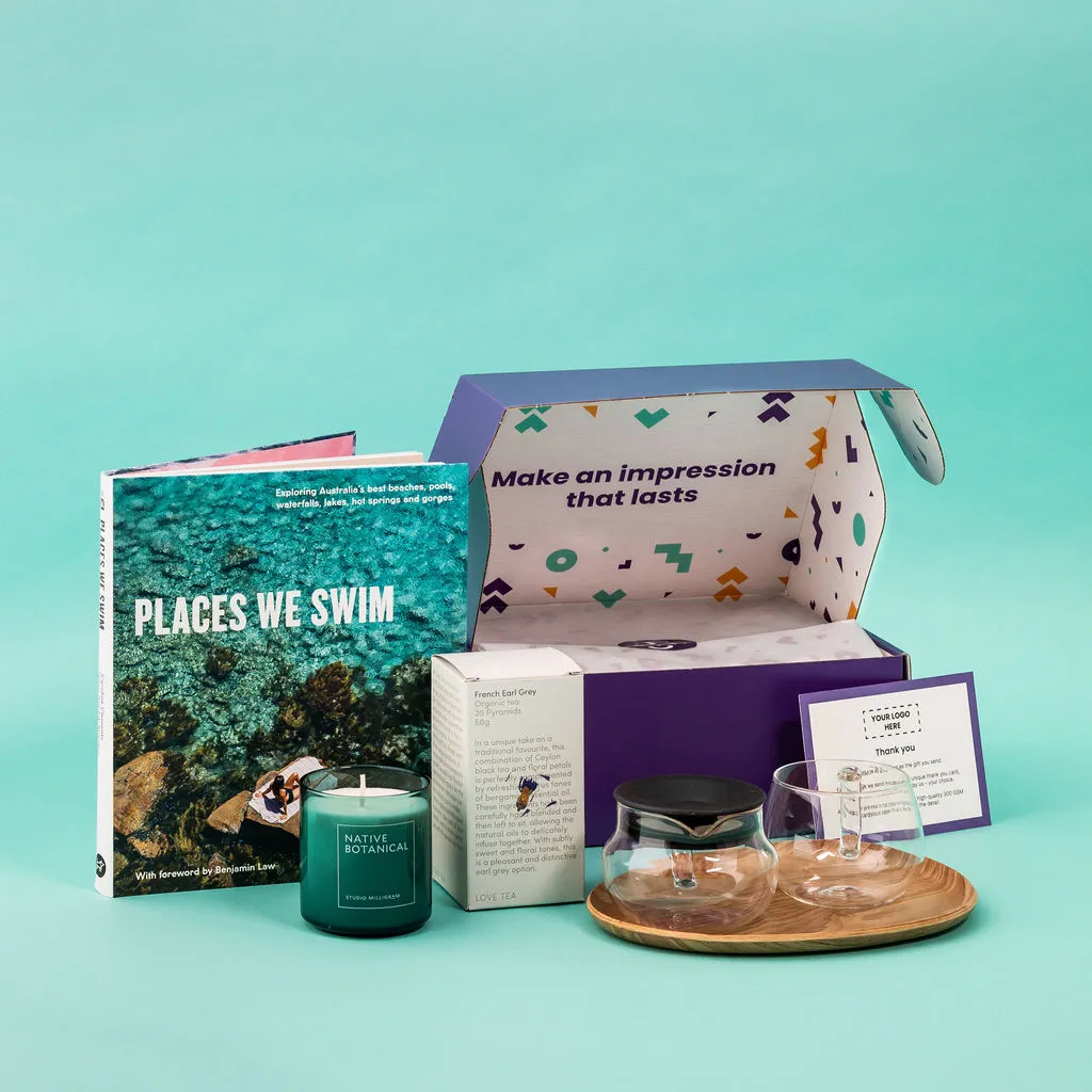 Australian Products - Box, Book, Candle, Tea and Tea pot