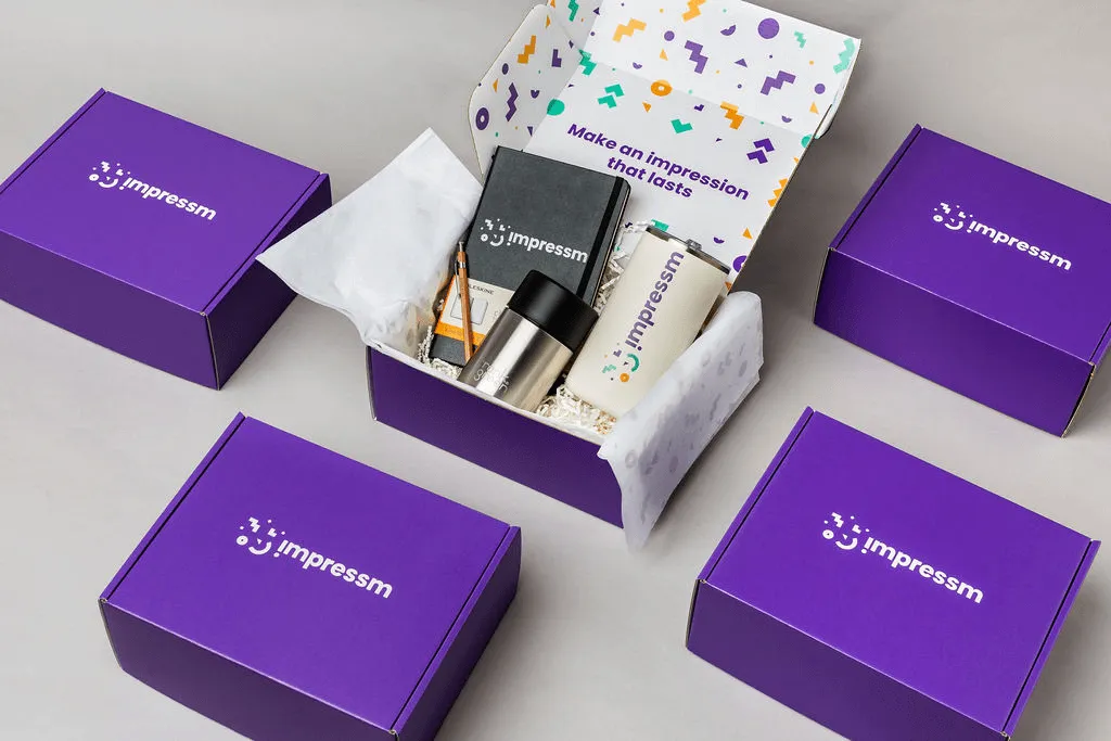 Branded Gift Box full of gifts for employees
