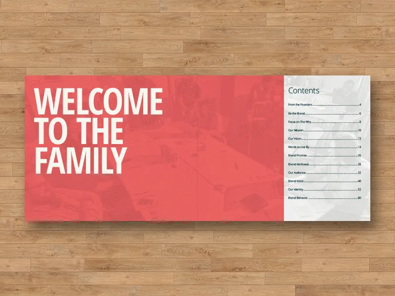 Employee welcome booklet template